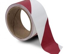 Banda rosu cu alb pentru marcaj